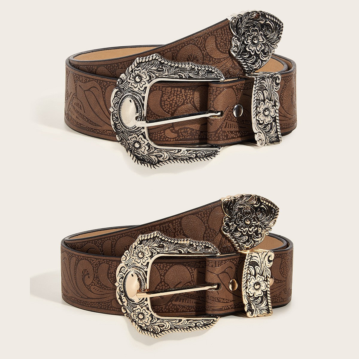 Arden Carved Leather Belt