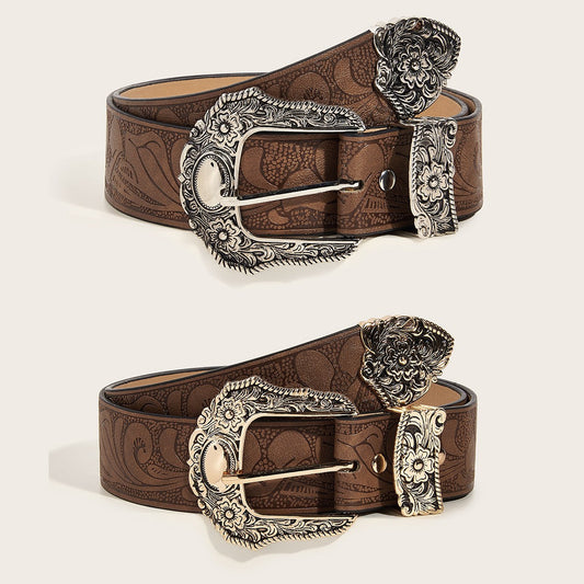 Arden Carved Leather Belt