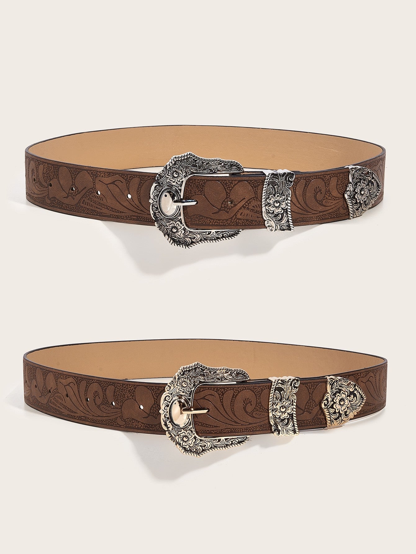 Arden Carved Leather Belt