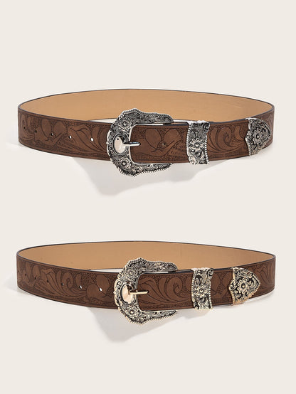 Arden Carved Leather Belt