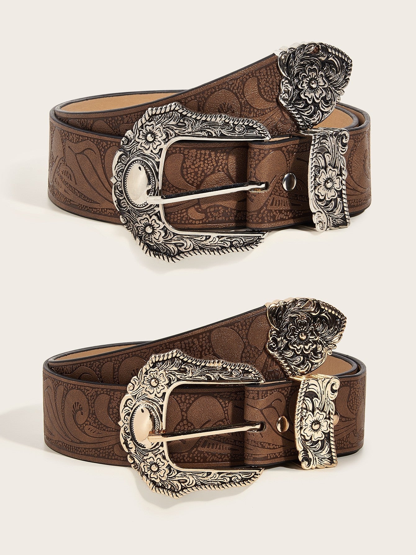 Arden Carved Leather Belt