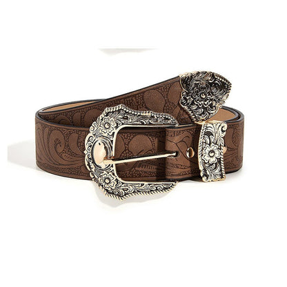 Arden Carved Leather Belt