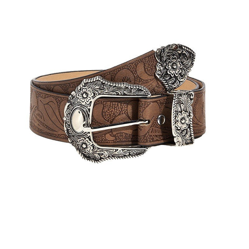 Arden Carved Leather Belt