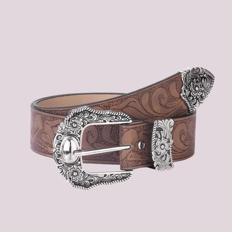 Arden Carved Leather Belt