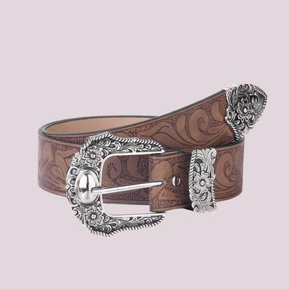 Arden Carved Leather Belt