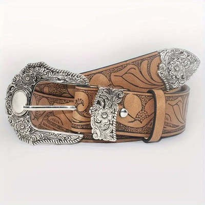 Arden Carved Leather Belt
