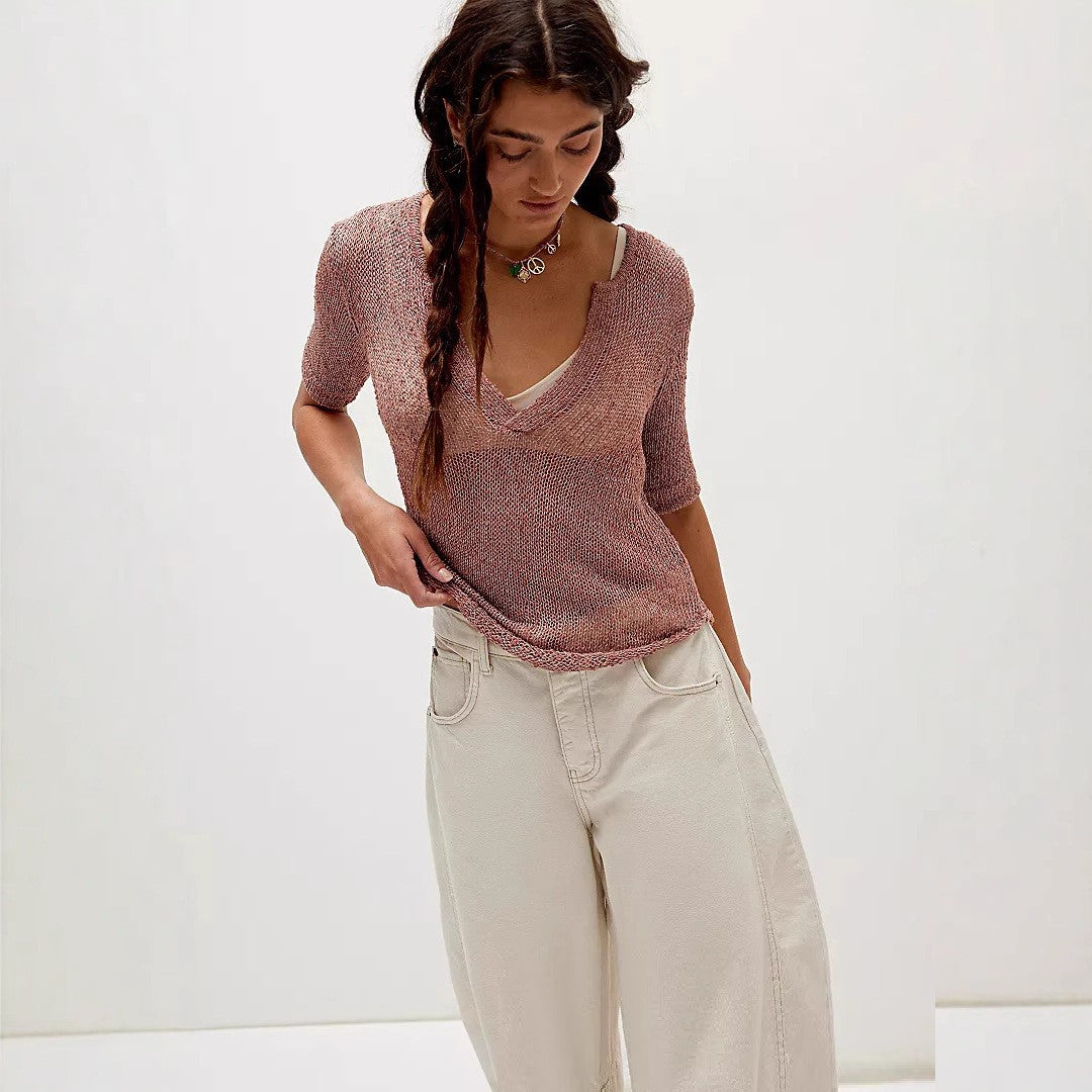 Elara Sheer Knit Sweater