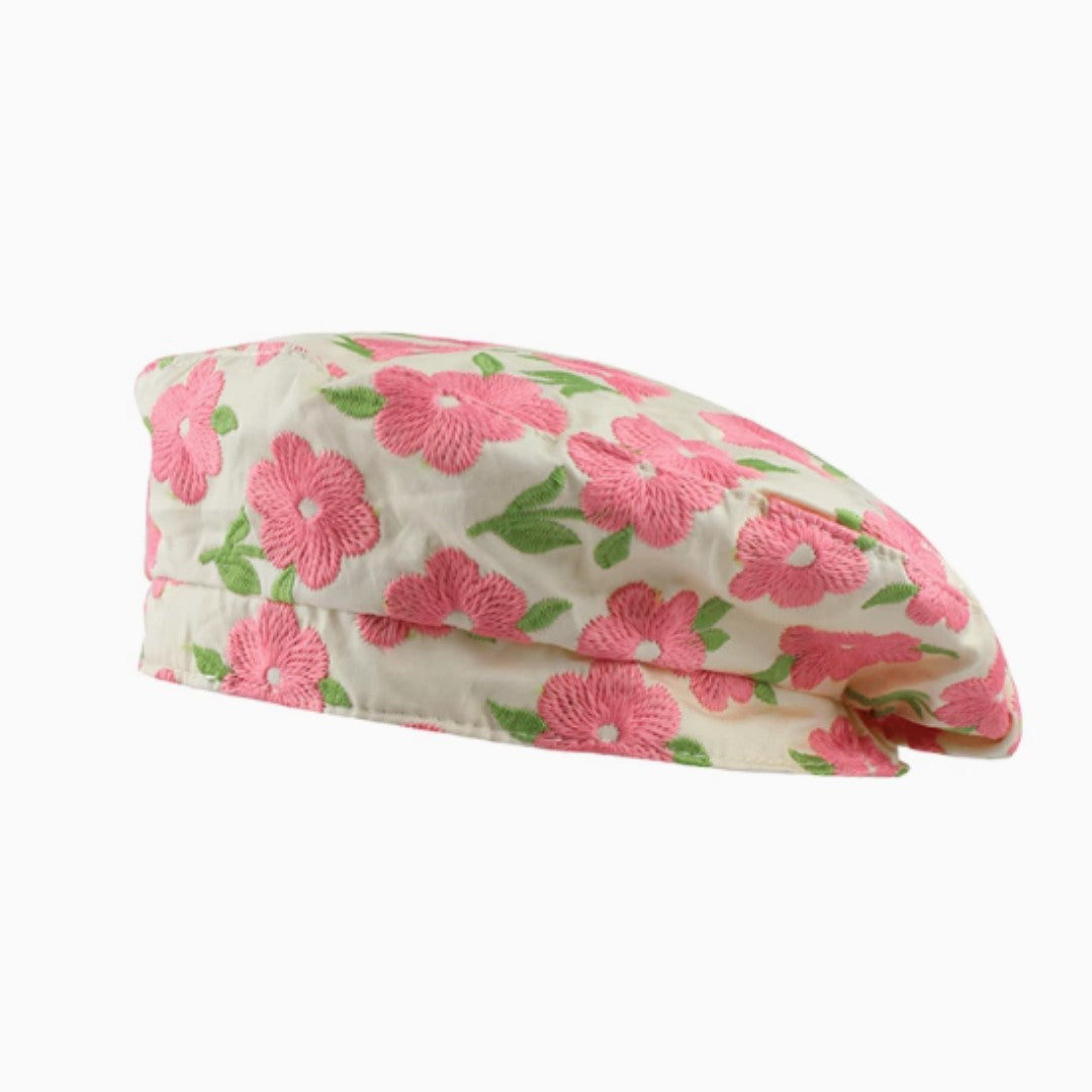 Fleur Organza Embroidered Beret