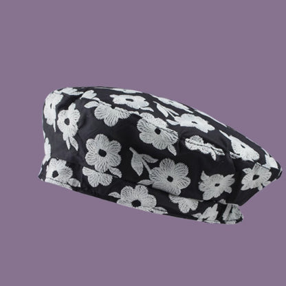 Fleur Organza Embroidered Beret