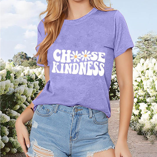 Kindness Sunflower Print Tee