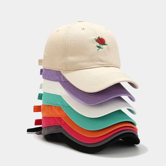 Roselle Embroidered Baseball Cap