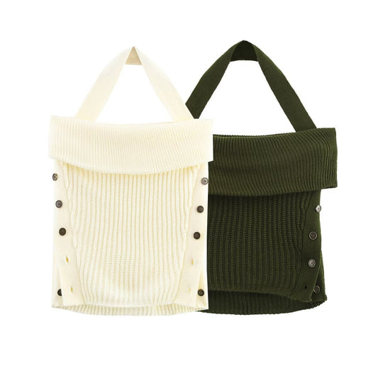 Selene Knit Backless Sling Top