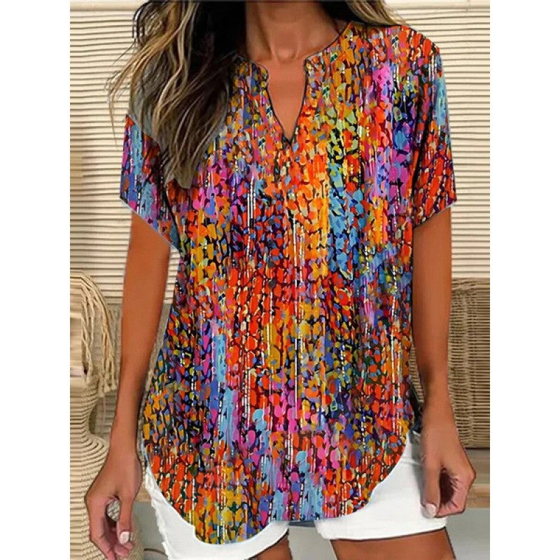 Veyona 3D Printed V-Neck Top